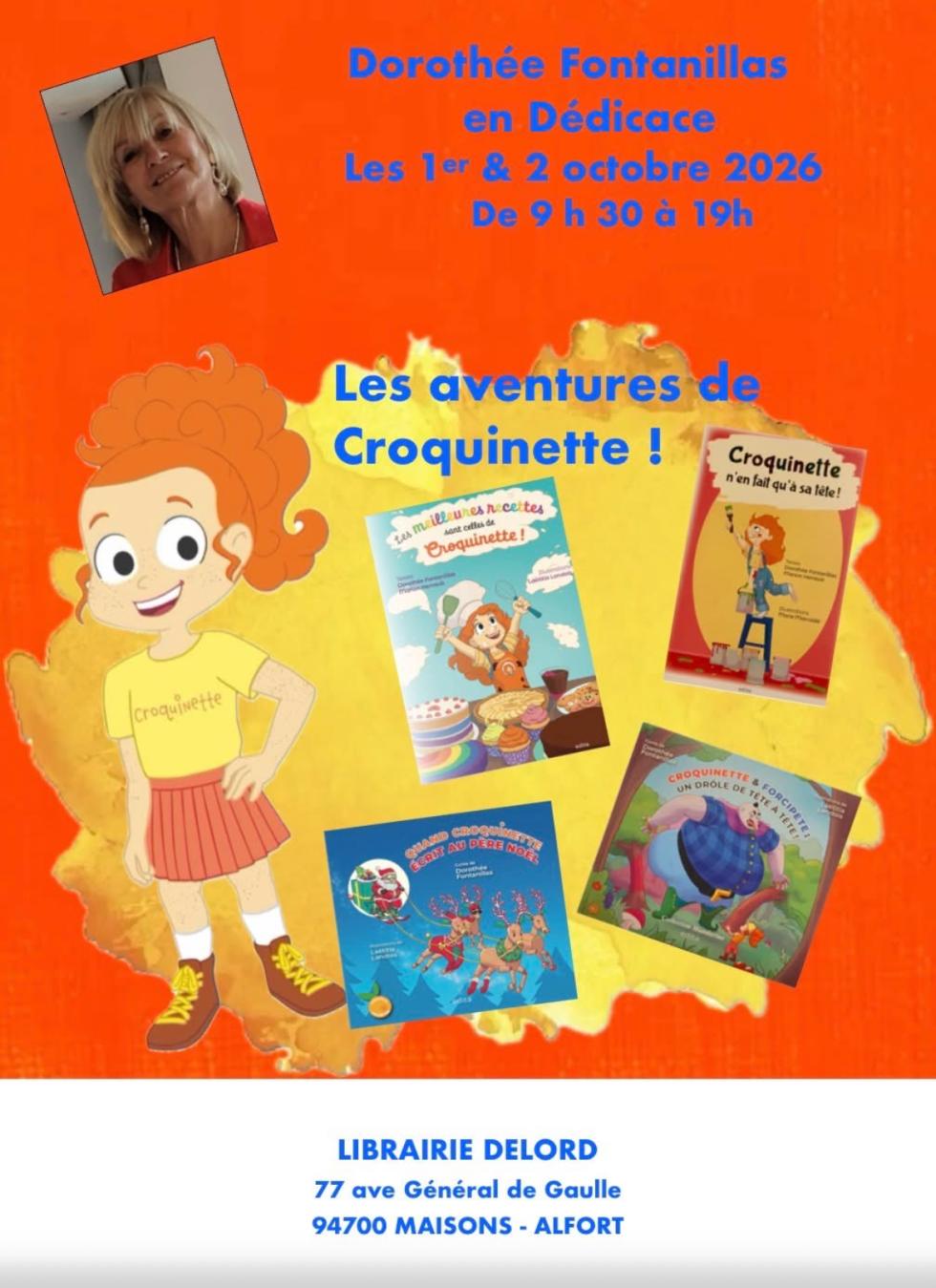 Dédicaces à la librairie DELORD à Maisons-Alfort