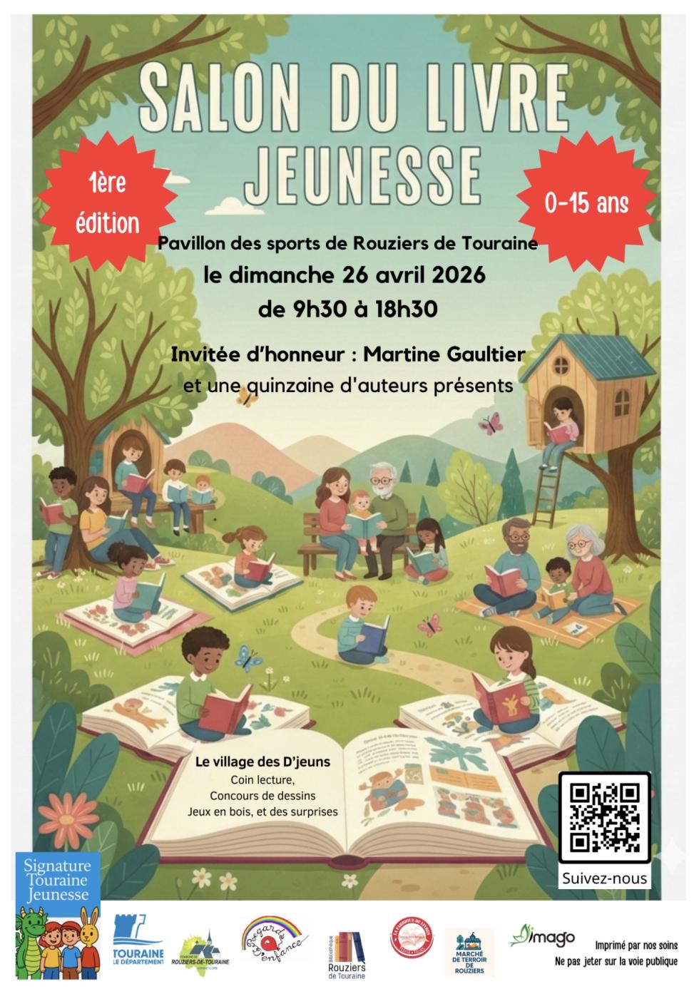 Salon du livre 100% Jeunesse - Rouziers de Touraine